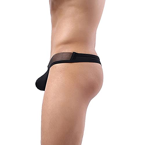 Men Jockstrap Underwear Sexy Ice Silk Jock Strap Panties T-back Thongs3
