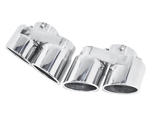 Buse silencieux échappement en carbone véritable BMW X5 X6, double embout quad sortie 2 pièces