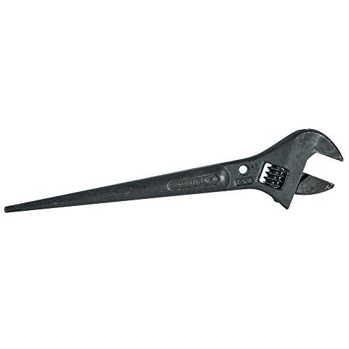 Klein Tools 3227 Adjustable Wrench, Spud Wrench for Up to 1-5/16-Inch Nuts and Bolts, 10-Inch, with Tether Hole