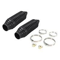 Alide 2 Stück/Set Lenkmanschetten-Set, Faltenbalg-Kit Mit 4 Verriegelungsklemmen Und 4 Kabelbindern, Professionelles Autozubehör