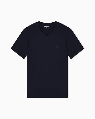 T-Shirt Homme Emporio Armani col en V anti-déformation coton doux