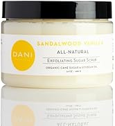 DANI Naturals Exfoliating Sugar Scrub - Warm Sandalwood Vanilla, featuring organic cane sugar and...