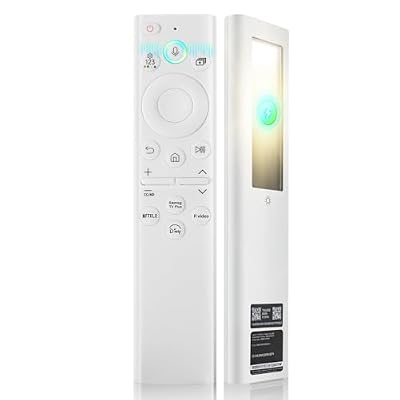 BN59-01391A Solar Voice Remote for Samsung Frame TV Remote Replacement with Voice Search, Apps and Solar Charging for Samsung 2021-2025 Neo LED Smart 4K Ultra HD TV, 4 Shortcut Buttons