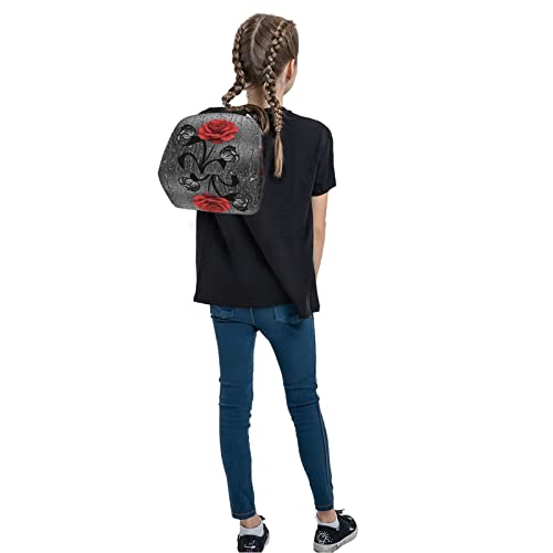 Cioahyra Red Rose Lunch Bag For Women Men Insulated With Containers Warming Reusable Lunch Box Waterproof Thermal Tote Bag Cooler Bag #TOP7