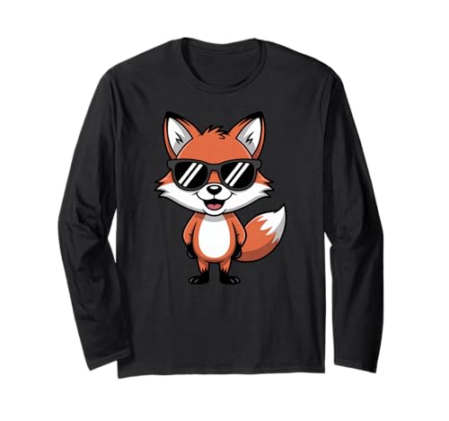 Cool Charming Red Fox with Sunglasses ����T�V���c