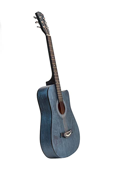 Image of I-280 38 Inch Blue Spruce Cutaway Acoustic Guitar with Dual Action Truss Rod, Bag, and Picks