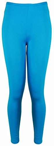 Legging femme long turquoise pour des journées actives tout en confort