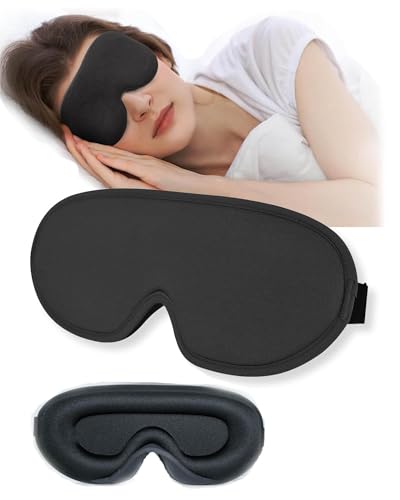 Thapncow1 Antifaz de seda para dormir, antifaz reutilizable, antifaz para dormir, adecuado para niños, niñas, niños, mejora la calidad del sueño, antifaz médico para dormir