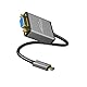 KabelDirekt – USB C auf VGA Adapter – 0,15m (Auflösungen bis zu 1920 x 1200 / 60Hz, USB C 3.1 und Thunderbolt 3, geeignet für MacBook Pro 2016/2017, MacBook 12“, Chromebook Pixel uvm.)
