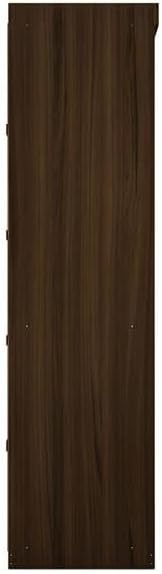 Miniatura 7 de Eden Home Juego de armario modular abierto contemporáneo de 3 piezas de madera en marrón