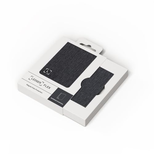 Ledger Flex Magnet Folio - protection for touchscreen crypto wallets - Business Charcoal