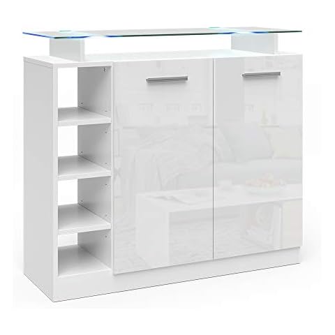 Vicco Asti White Gloss Sideboard 97 x 87 cm Cover