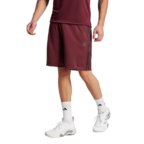 Image of adidas Tr-ES PIQ 3Sho Men Blue Training Shorts Size -