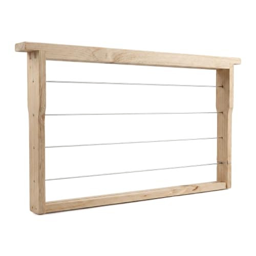 Générique Cadres d'apiculture, Cadres Profonds pré-câblés en Acier Inoxydable pour l'élevage et l'extraction d'abeilles mellifères, Taille Standard, Fournitures d'apiculteur 10 pièces