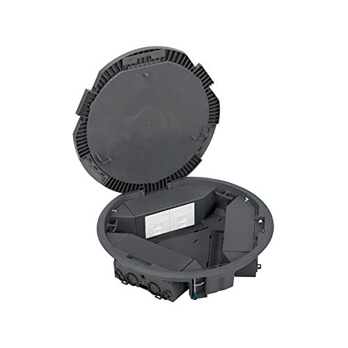Kit boitier au sol 3 modules rj45 pour amenager un bureau elegant sans cable apparent