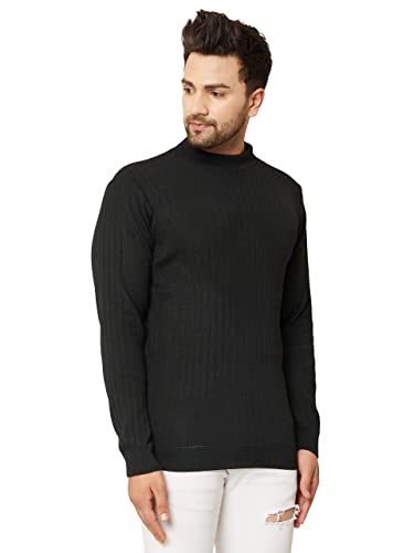 Image of Kvetoo Men High Neck Full Sleeve Winter Woolen Sweater
