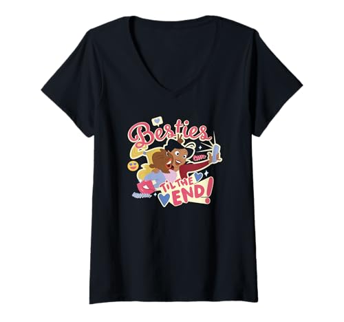 T-shirt Disney Proud Family Penny Dijonay Jones à col V imprimé graphique durable