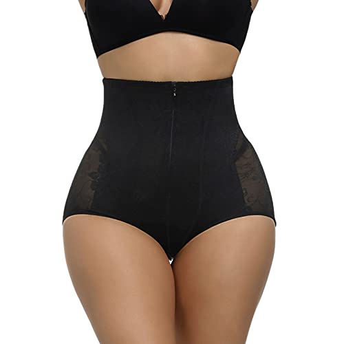 vrouwen body shaper hoge shapewear bindmiddel schede platte buik tummy bil lifter hip Black