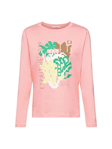 ESPRIT Damen 122CC1K320 T-Shirt, 671/PINK 2, L