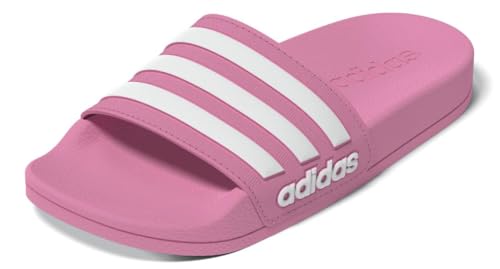 adidas Adilette Shower Slide Sandal, Bliss Pink/White/Bliss Pink, 1 US Unisex Little Kid