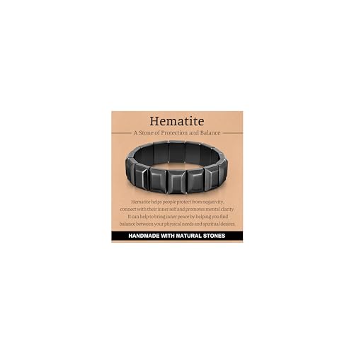 MEALGUET Natural Hematite Bracelet for...