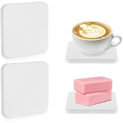 Prasacco Water Absorbent Diatomite Coasters Cover