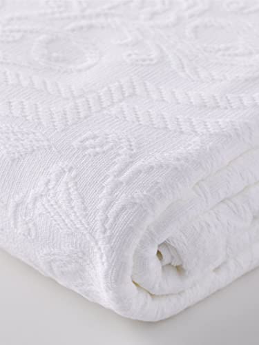 Couvre-lit Matrinonial en coton Jacquard pour protéger et sublimer le lit