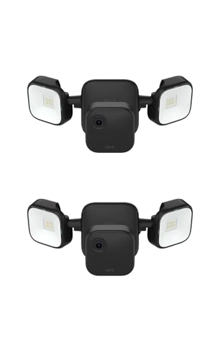 Blink Outdoor Floodlight Camera Kit | Wireless smart security camera, 700 lumens of LED, two-year battery life, enhanced motion detection | Works with Alexa | Sync Module 2 included | 2 Kits