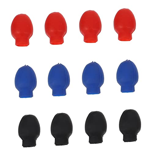 ERINGOGO 6Pairs Drumstick Mute Tips High Elastic Rubber Drum Dampener Sleeves for Silent Practice for Drummers Percussion Instruments Noise Reducing Accessory