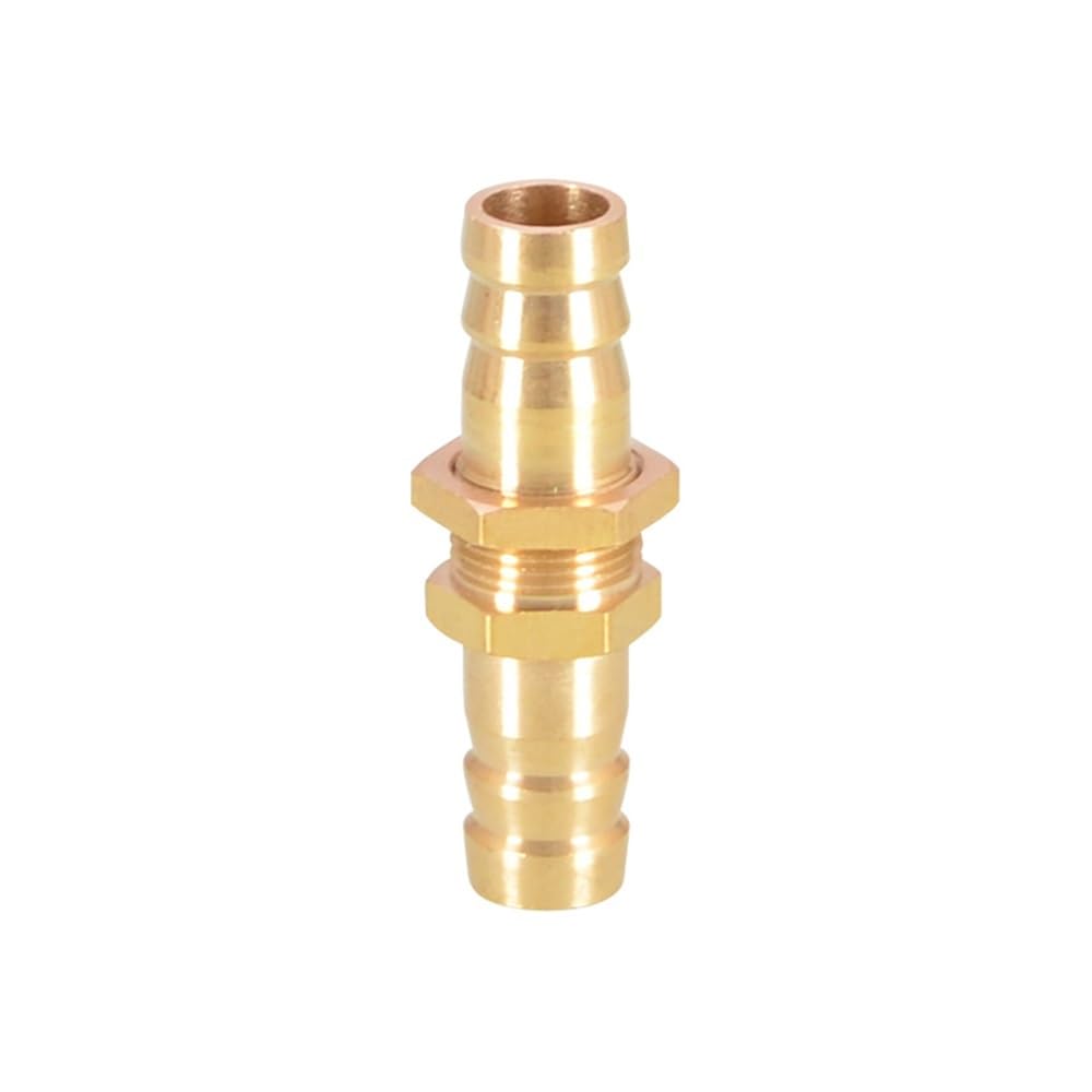Pipe Connector 1pc Joint Double Head Pipe Connectors, Hose Barb Pagoda Tube Brass, Assembled Variable Plumbing Fittings(12mm)