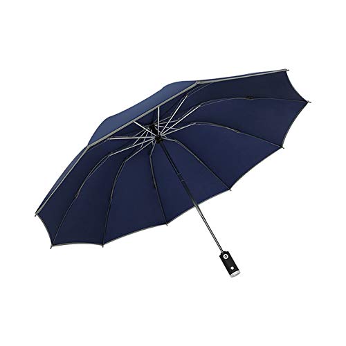 Parapluie automatique pliant inversé contre la pluie et le vent