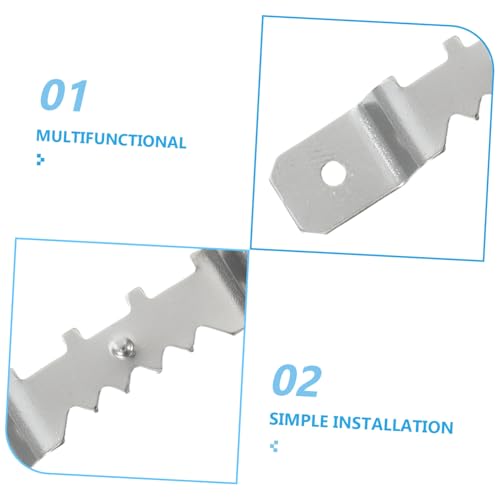 Image of Generic 10pcs Metal Hanger Screws Double Hole Frame Wire for Hanging Picture Hanging Hardware