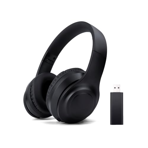 Auriculares Inalámbricos Bluetooth Con Reducción Activa De Ruido Para TV - Plegables Ultraligeros Para Colocar Sobre Las Orejas