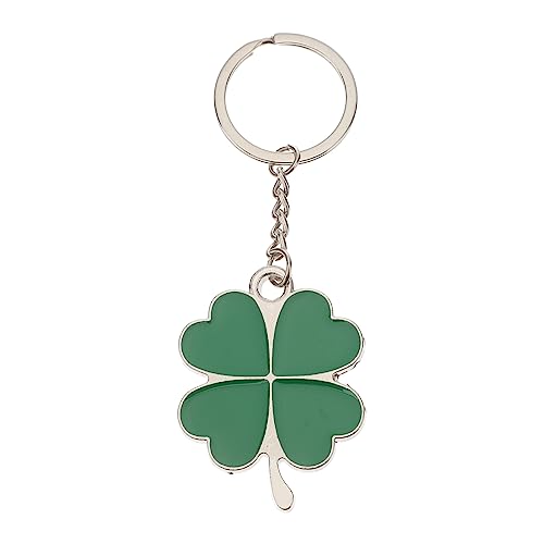 Lucky Clover Keychains Shamrock Sparkling Charming Keyring St Patrik Day Buon Fortunato