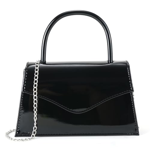 Image of Women's Evening Bag Bridal Party Clutch Purses Cocktail Prom Handbags with Patent Leather