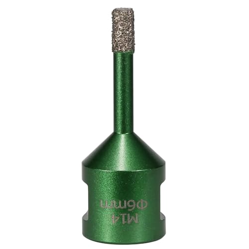 Abridor de agujeros soldado industrial para azulejos de piedra de porcelana, revestimiento de grano de diamante y diseño de rosca M14 de hasta 50 mm de diámetro, taladro cortador de agujeros para