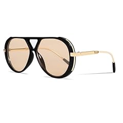 A Gold Black Frame - Champagne Lens