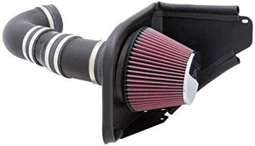 K&N Cold Air Intake Kit: Increase Acceleration & Engine Growl, Guaranteed to Increase Horsepower up to 10HP: Compatible with 6.0/6.2L, V8, 2014-2017 Chevy SS and 2008-2009 Pontiac G8, 63-3071