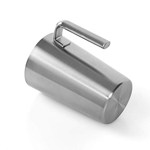 Pichet à lait doseur 1000 ML en inox avec bec verseur précis