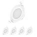 Produktbild LED Einbauleuchten Dimmbar IP44 Farbe Weiss 5 x 8Watt 230 Volt 640lm Warmweiss LED Einbaustrahler LED Spots
