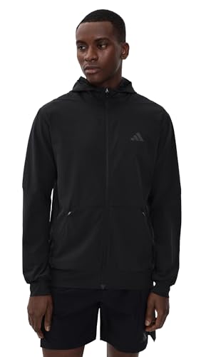 adidas Sweat à Capuche zippé D4T pour Homme Noir L