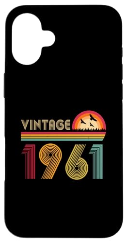 �r���e�[�W 1961 65�΂̒a�����v���[���g �j�����p 65�� �X�}�z�P�[�X iPhone 16 Plus �p