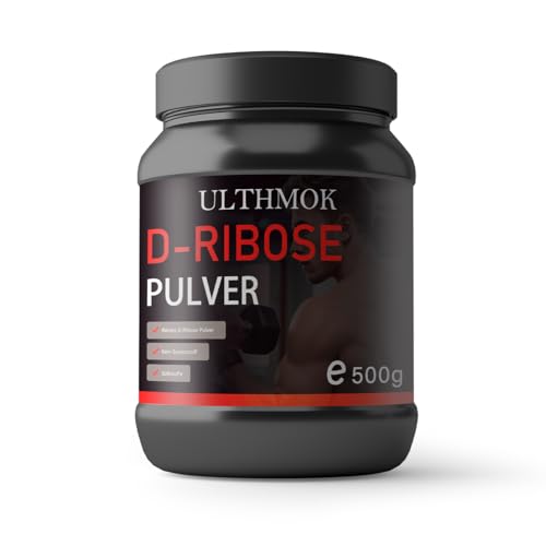 D-Ribose-Pulver 500 g Großpackung mit Messlöffel Hergestellt aus natürlichen Zutaten Vegan