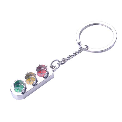 Preisvergleich Produktbild CAOLATOR Schluesselanhäenger Ampel Schluesselanhaenger Auto Anhänger Autoschluessel Ketten Vintage Keychain Handtaschenanhänger Beutelanhaenger Dekor