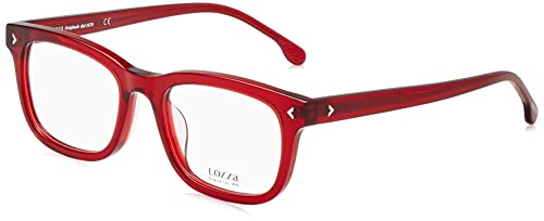 Lozza VL4275 Lunettes, Shiny TRANSP.Bordeaux Red, 52 Unisexe Adulte, Rouge bordeaux brillant