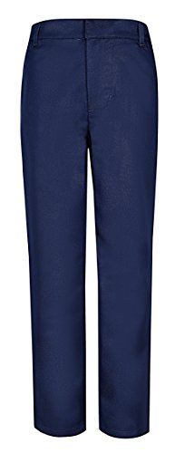 Image of Bienzoe Boys School Uniform Pants: Kids Stretch Polyester Adjustable Waist Dress Pant
