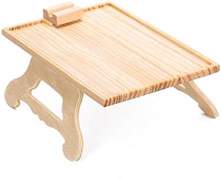 Sofa Arm Tray Table, Rectangular Bamboo Clip-On Tray Foldable Couch Tray with Rotating Mobile Phone Holder, Wide Sofas Arm Rest Organizer for Snack Drinks Coffee Cup Remote Control