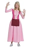 Fun Costumes Sweet Dee Princess Costume Pink Dress with Gold Accents, Maroon Apron Always Sunny in Philadelphia - X-Small