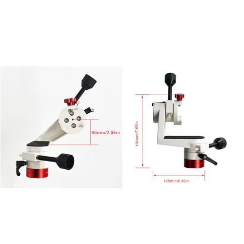 Image of Altazimuth Telescope Mount, 360 Adjustment Angle Thread Aluminum Alloy Micro Motion PTZ Mount for Astronomy Bird Watching, Support Up to 5kg