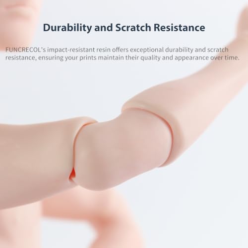 Image of Tough 3D Printer Resin, Wear Resistant & Impact-Tough Resin for BJD Models & Articulated Figures, High Precision Soomth Matte Finish 3D Printing Liquid for LCD DLP MSLA Printers (Pink, 1KG)